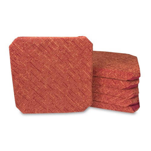 FUNDA DE SILLA CON ALAS DE COLOR LISO EN TEJIDO DE CHENILLA BURDEOS