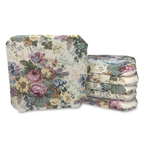 FUNDA DE SILLA ALI EN GOBELINO DE FLORES FLOREADAS