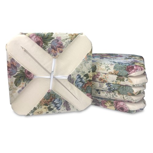 FUNDA DE SILLA ALI EN GOBELINO DE FLORES FLOREADAS