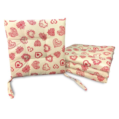 housse de chaise MORBIDONE DORY TYROL ROUGE COEUR DE LA MONTAGNE