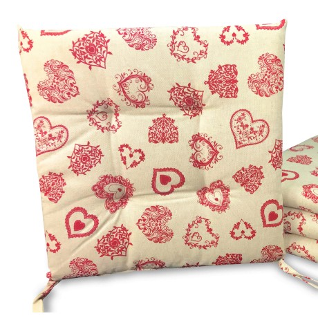 SOFT TYROLEAN MIROS HEART MOUNTAIN RED CHAIR COVER