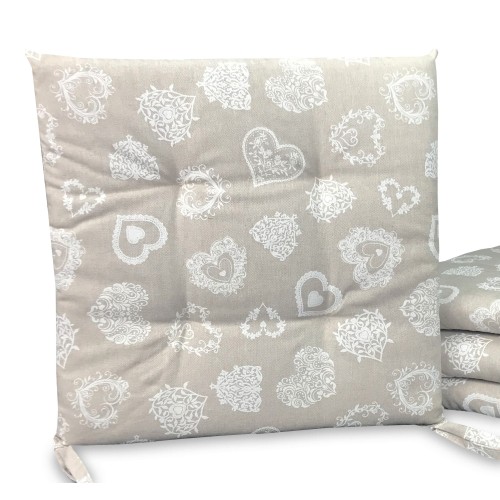 FUNDA DE SILLA DE MONTAÑA BLANCA DORY CORAZÓN TIROLESA SUAVE