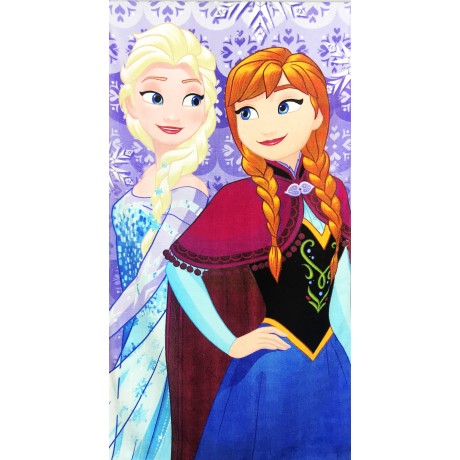TELO MARE IN SPUGNA FROZEN cm. 70x140 con zaino Spiaggia KEEP CALM