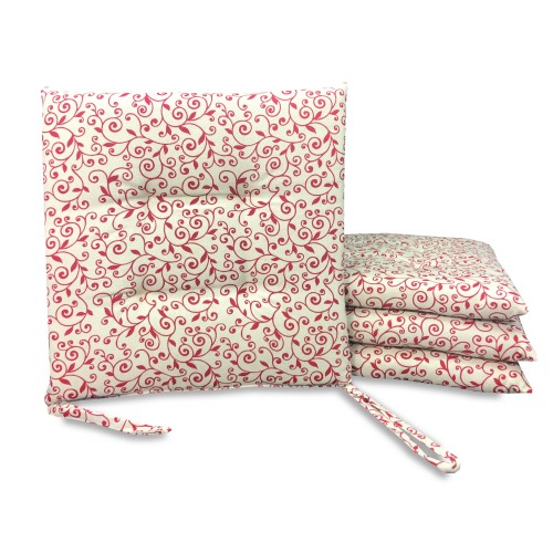 SOFT CHAIR COVER DORY ARABESCO ROSSO