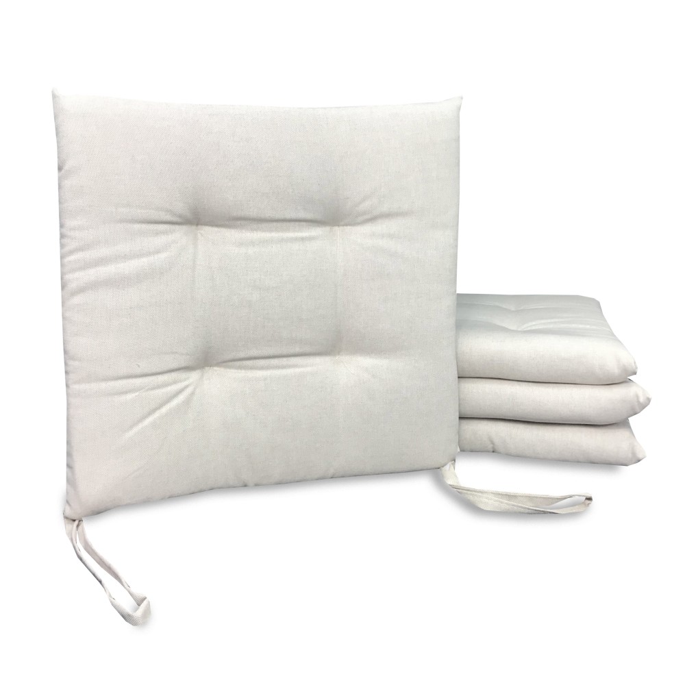 STUHLBEZUG MORBIDENE DORY STUHLKISSEN EINFARBIG BEIGE ECRU