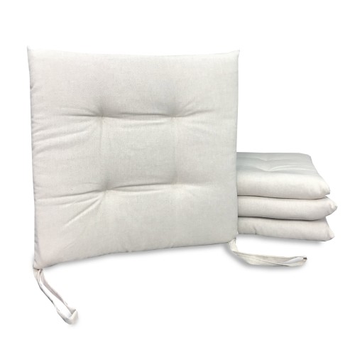 SOFT CHAIR COVER DORY CHAIR CUSHION solid color BEIGE ECRÙ