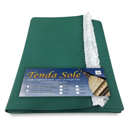 TENDA Sole da ESTERNO Giardino BALCONE Unito VERDE Confezionata