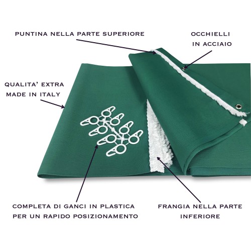 TENDA Sole da ESTERNO Giardino BALCONE Unito VERDE Confezionata