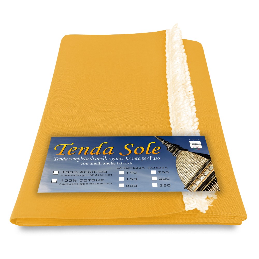 TOLDO DE EXTERIOR JARDÍN BALCÓN UNITED YELLOW EMPAQUETADO