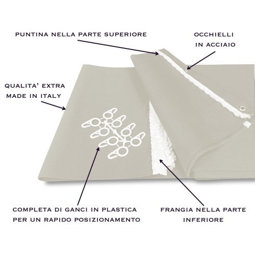 TENDA Sole da ESTERNO Giardino BALCONE Unito PANNA Confezionata