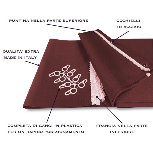 EXTERIOR JARDÍN TOLDO UNITED BROWN BALCONY empaquetado de 2 METROS DE ANCHO