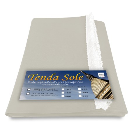 TOLDO EXTERIOR JARDÍN BALCÓN UNITED CREAM 2 METROS DE ANCHO
