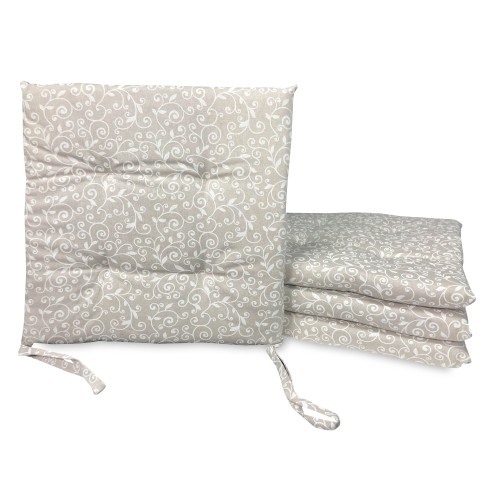 CHAIR COVER MORBIDENE DORY ARABESQUE WHITE