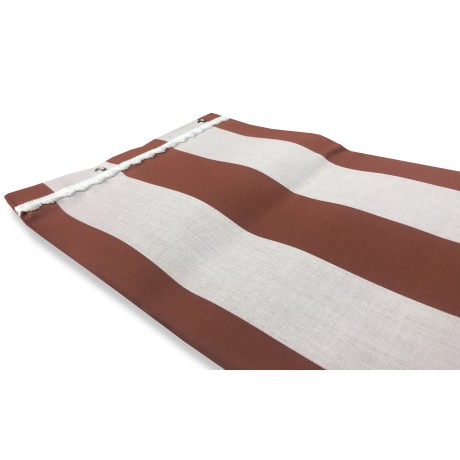 TOLDO DE EXTERIOR JARDÍN BALCÓN MARRÓN RAYA UNIFORME EMPAQUETADO
