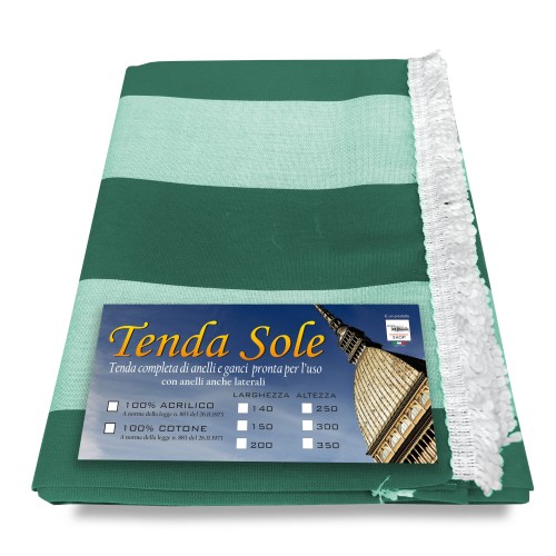 OUTDOOR Garten BALKON Streifen EVEN GREEN Markise verpackt