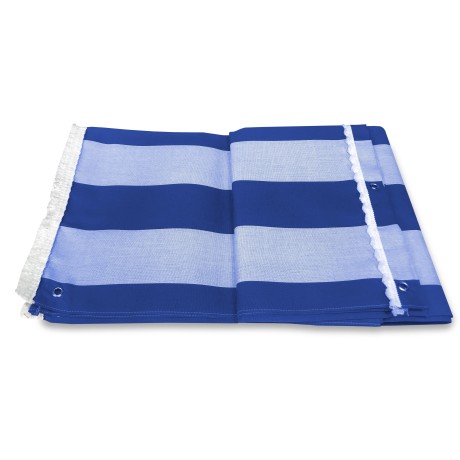 OUTDOOR AWNING GARDEN BALCONY EVEN STRIPE BLUE PACKAGED