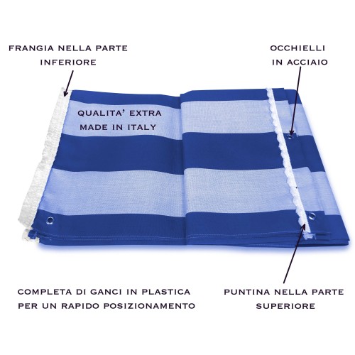 OUTDOOR AWNING Garden BALCONY Stripe PARI BLUE Packaged