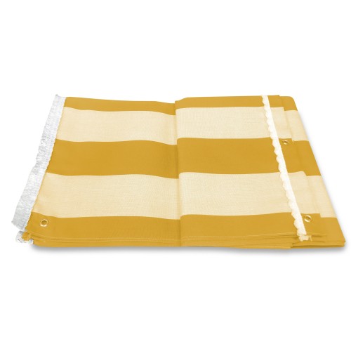 OUTDOOR AWNING GARDEN BALCONY WIDE STRIPE YELLOW PACKAGED
