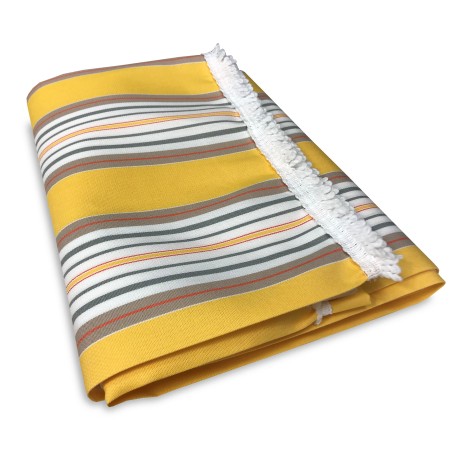 OUTDOOR AWNING GARDEN BALCONY YELLOW STRIPED MADE