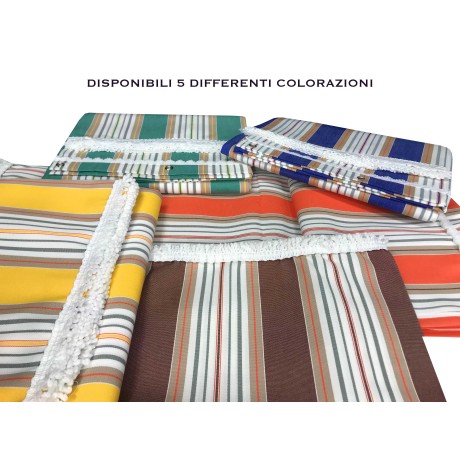 TOLDO DE EXTERIOR JARDÍN BALCÓN RIGHINO NARANJA EMPAQUETADO