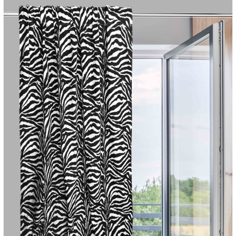 RIDEAU DE ZEBRA ZEBRA BLANC NOIR CM. 140X280 FABRIQUÉ EN ITALIE