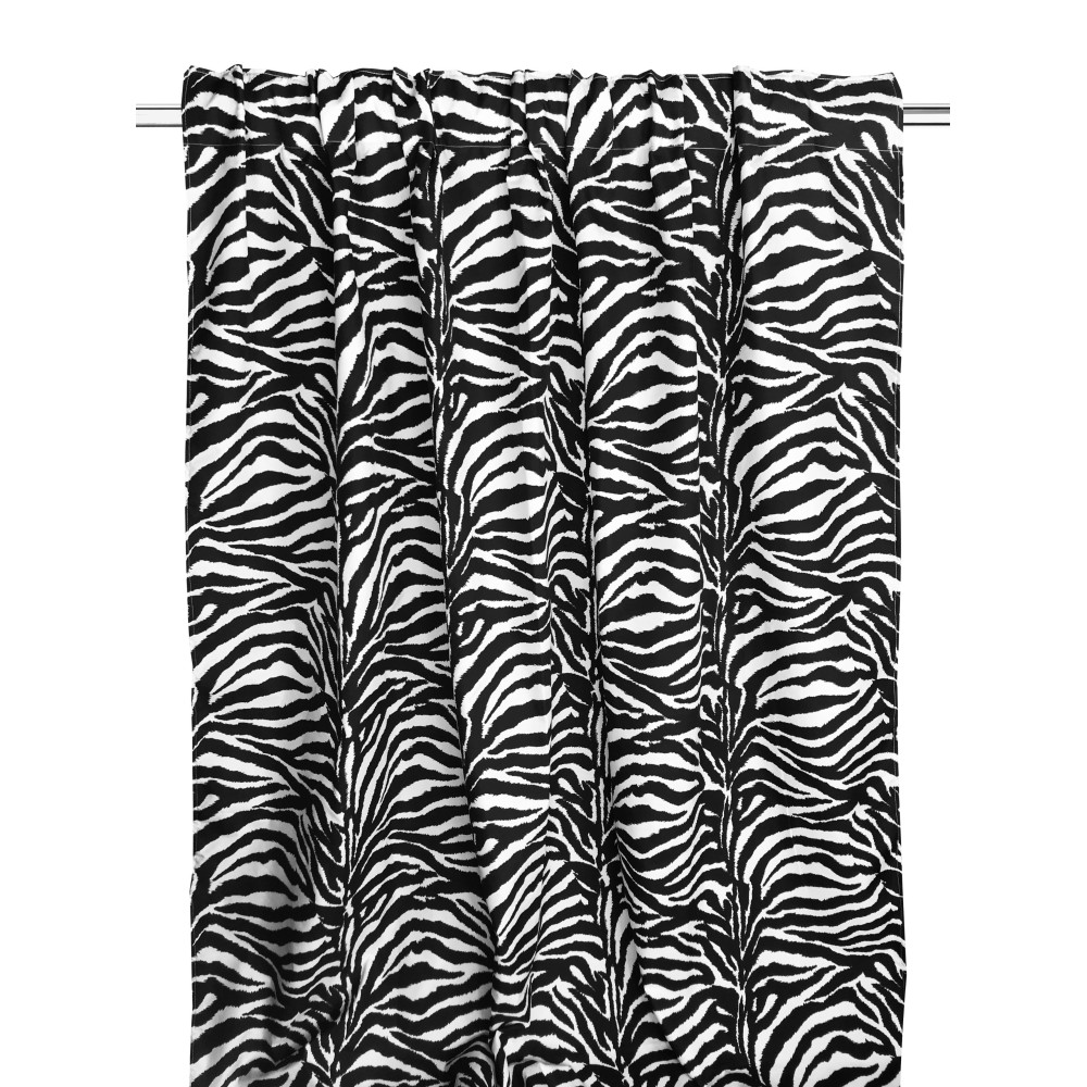ZEBRA ZEBRA CURTAIN WHITE BLACK CM. 140X280 MADE IN ITALY
