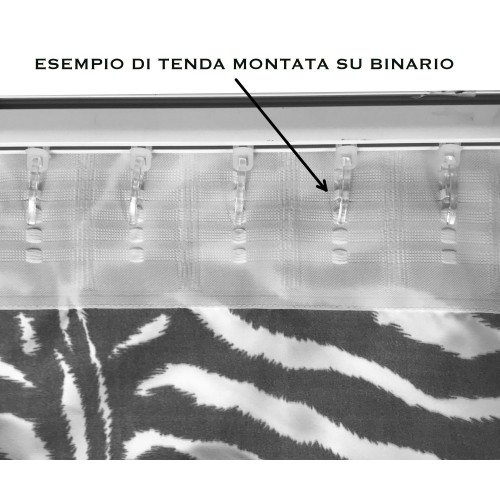 ZEBRA ZEBRA VORHANG WEISS SCHWARZ CM. 140X280 HERGESTELLT IN ITALIEN