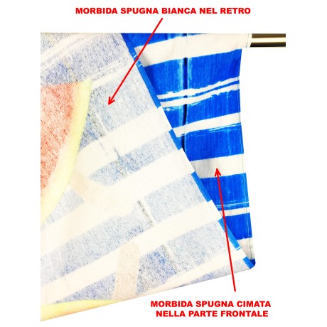 TOALLA DE PLAYA SANDÍA HELADO TAMAÑO GRANDE CM.80x160 con mochila de playa