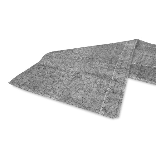 PAR DE CORTINAS DE CRISTAL DE HADAS GRIS PLATA ORGANZA MIL HILOS