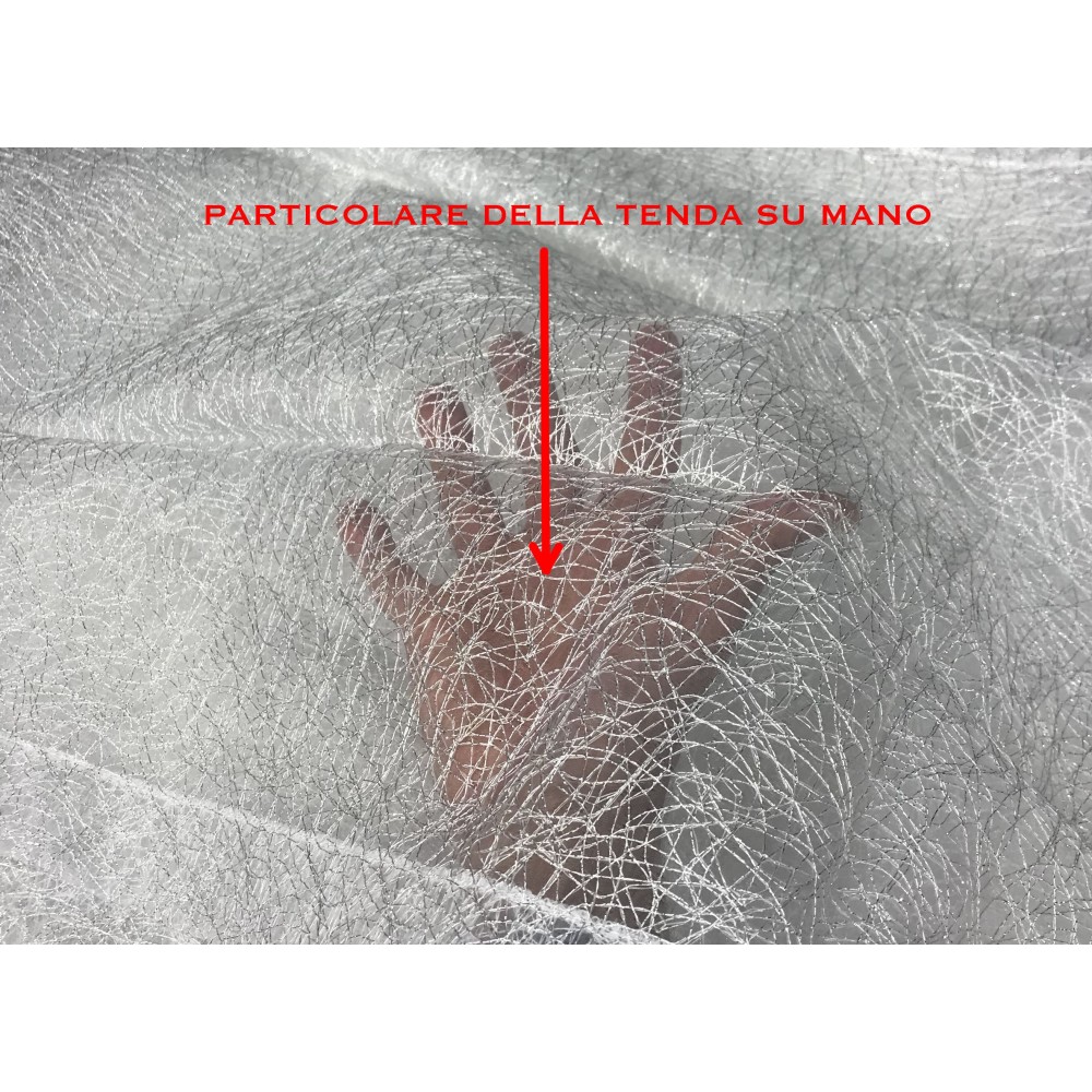 PAR DE CORTINAS DE CRISTAL DE HADAS BLANCAS ORGANZA MIL HILOS