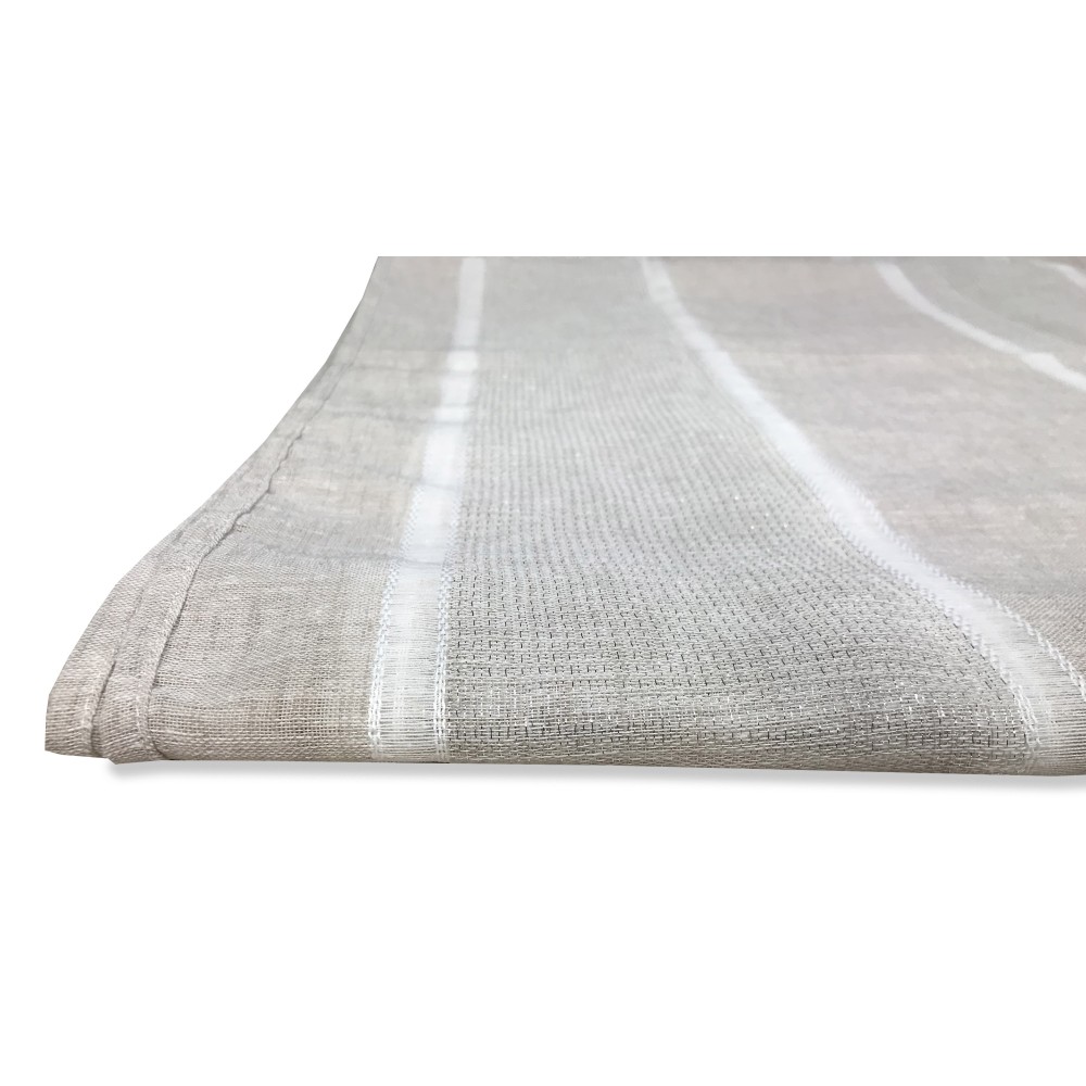 PAIRE DE RIDEAUX EN VERRE ESTHER BEIGE de grandes Cm. 60