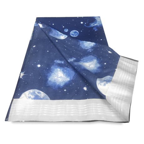 MOND MONDZELT BLAUE PLANETEN CM. 140X280 HERGESTELLT IN ITALIEN