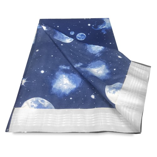 MOND MONDZELT BLAUE PLANETEN CM. 140X280 HERGESTELLT IN ITALIEN