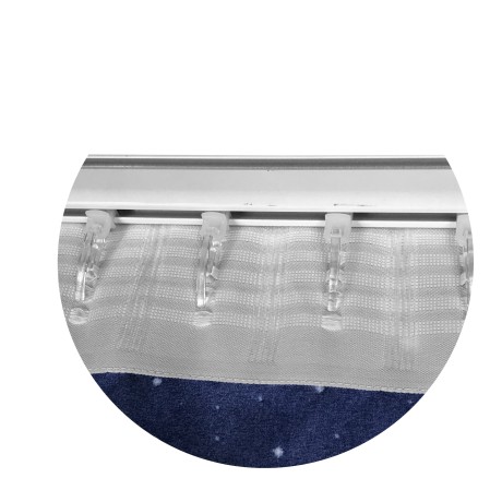 MOND MONDZELT BLAUE PLANETEN CM. 140X280 HERGESTELLT IN ITALIEN