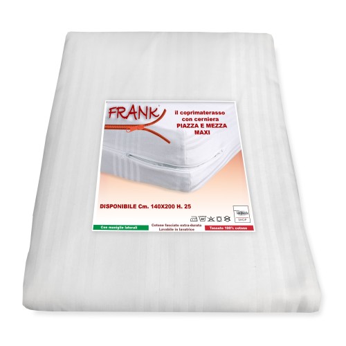 FUNDA DE COLCHÓN FRANK FULL CON CREMALLERA TAMAÑO CM FRANCÉS. 140 METROS CUADRADOS