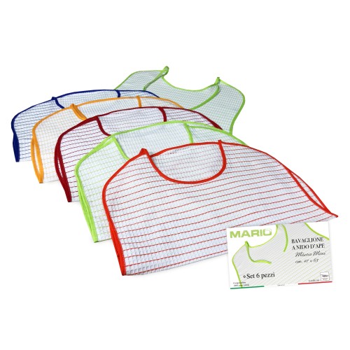 SET DE BABERO MARIO © ADULTO en mordaza NEST Bee con pack de cordones. 6 PIEZAS