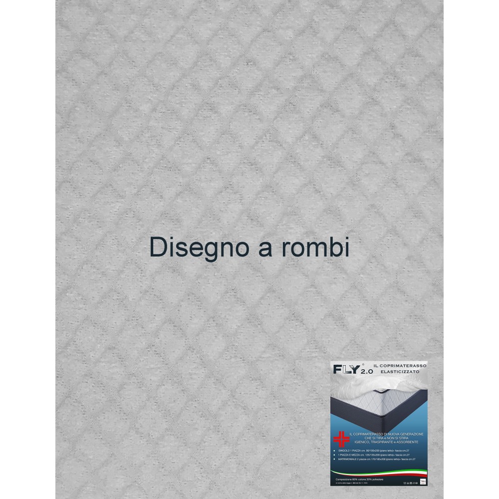 STRETCH MATTRESS TOPPER FLY 2.0 JACQUARD SPONGE with corners