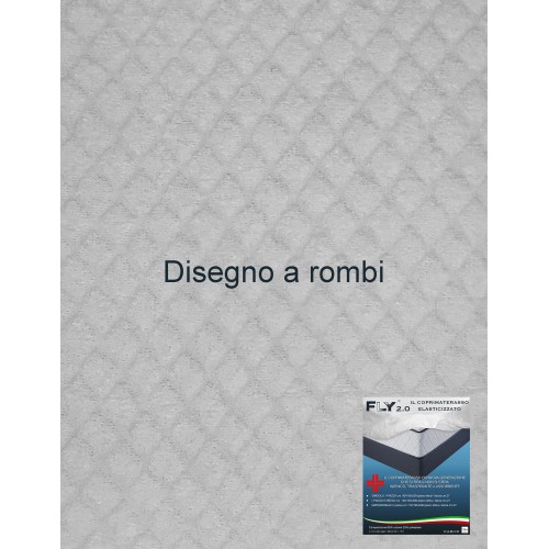 STRETCH MATTRESS TOPPER FLY 2.0 JACQUARD SPONGE with corners