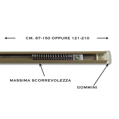 Pressure adjustable curtain rod