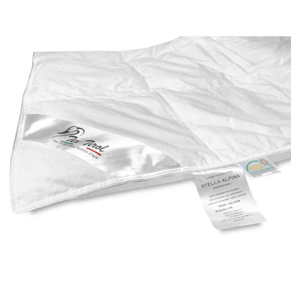 TEX TIROL © STELLA ALPINA LIGHT 100% GOOSE DAUNENJACKE LIGHTWEIGHT SOMMER