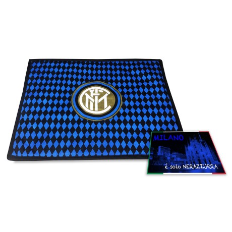 SERVIETTE de table petit-DÉJEUNER AMÉRICAIN et F. C. INTER FOOTBALL OFFICIEL et une carte postale de MILAN EST à SEULEMENT