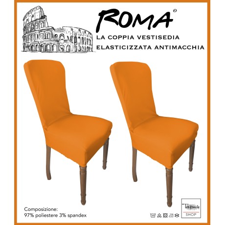 coprisedia elasticizzato arancio