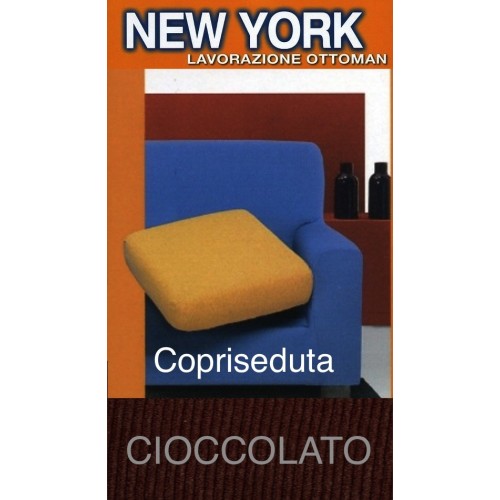 New York Chocolate Sofa Sitzbezug - Anti-Pilling, gerippter Stretchstoff - Made in Italy