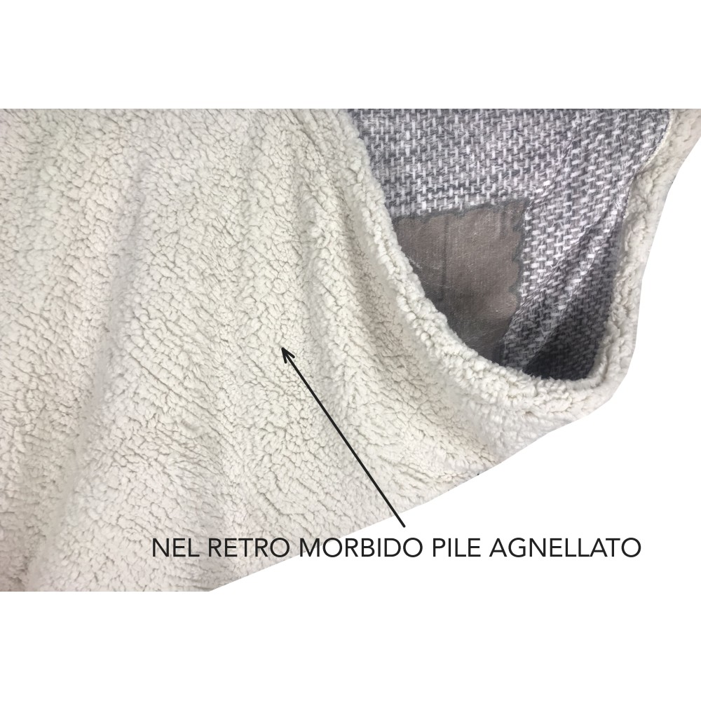 SHERPA FLEECEDECKE DIGITAL FOTOGRAFISCH cm. 130x160 HUND HUNDE