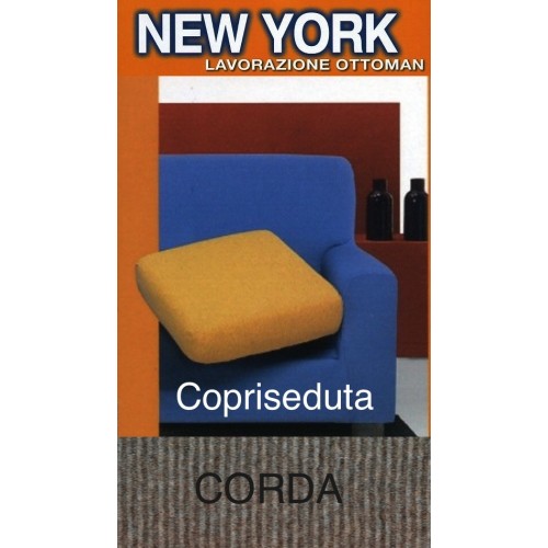 Funda de asiento New York Corda Sofa - Tela elástica acanalada anti-pilling - Hecho en Italia