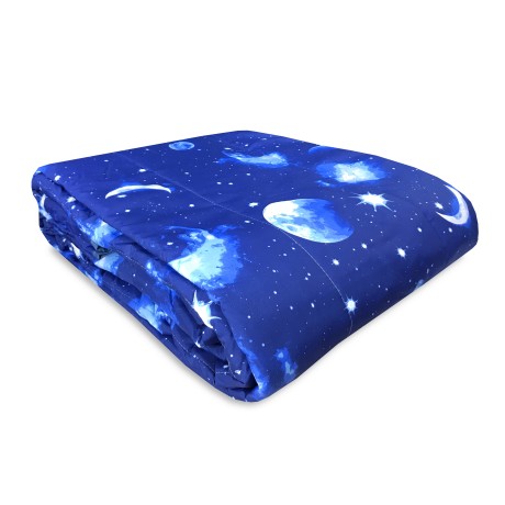 Quilt mit Sternen, Monden,