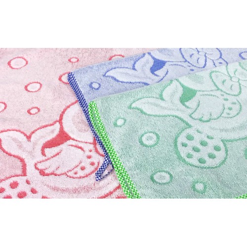 SET 3 TOWELS KINDERGARTEN CHILD JACK © cm. 40x55 Pure Cotton MALE