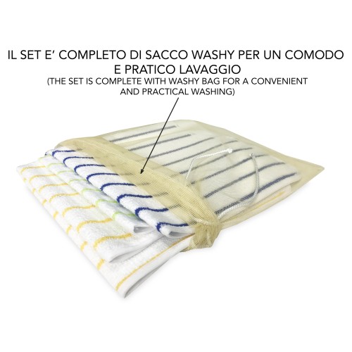 SET OF 3 LOUIS © waterproof ADULT bib with stain-resistant LACES size SMALL complete with washing bag