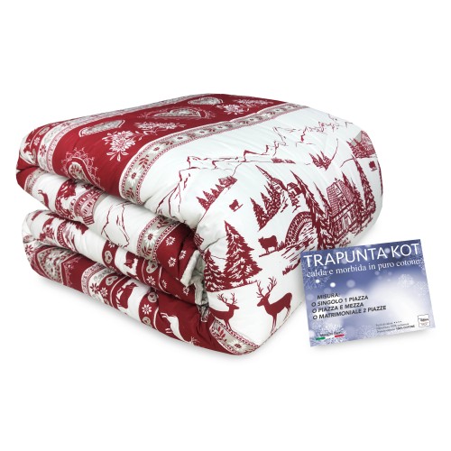 QUILT KOT © Tyrolean DIS. GARDENA made IN ITALY pur coton