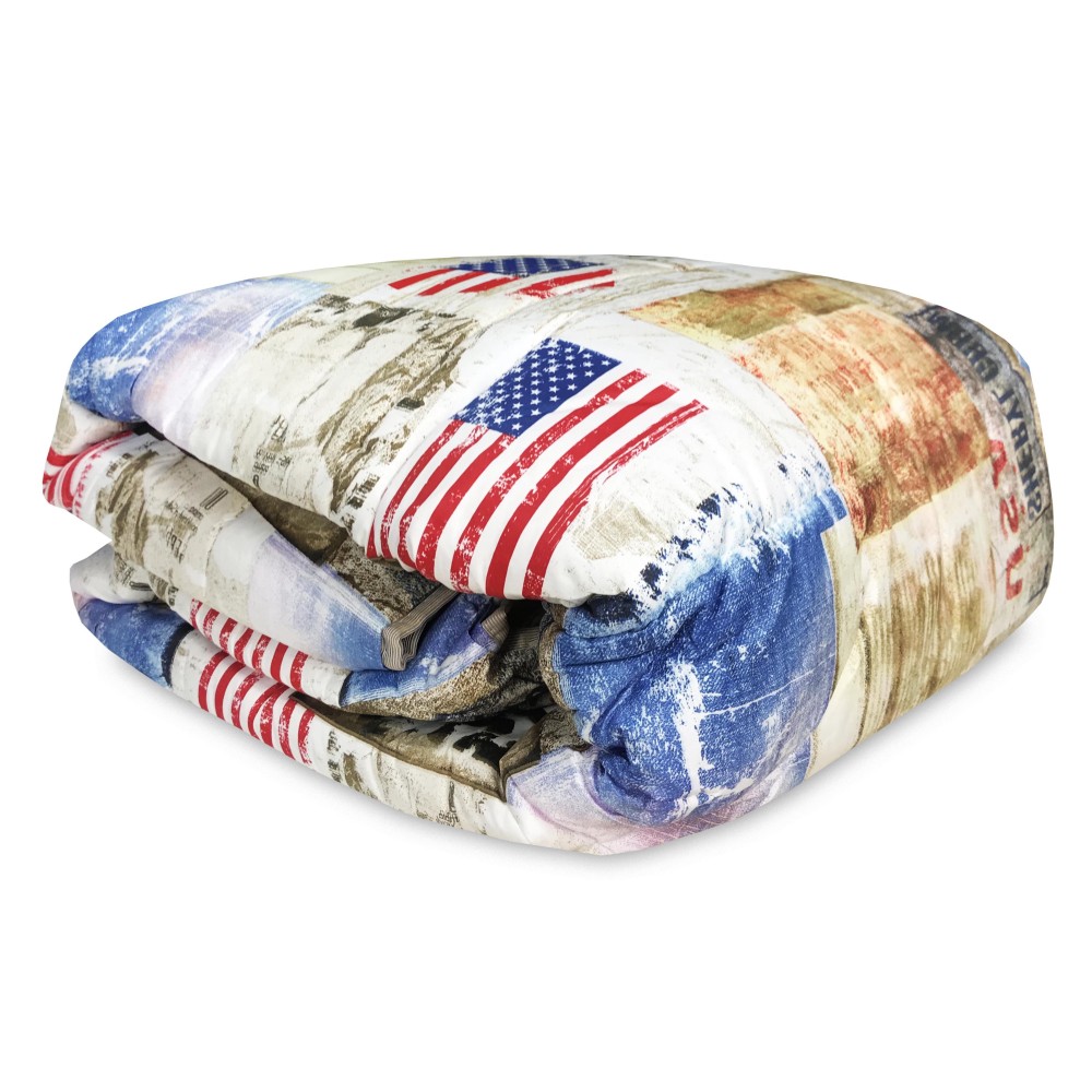 FLAG BOW © QUILT in modern style DUVET made in Italy
